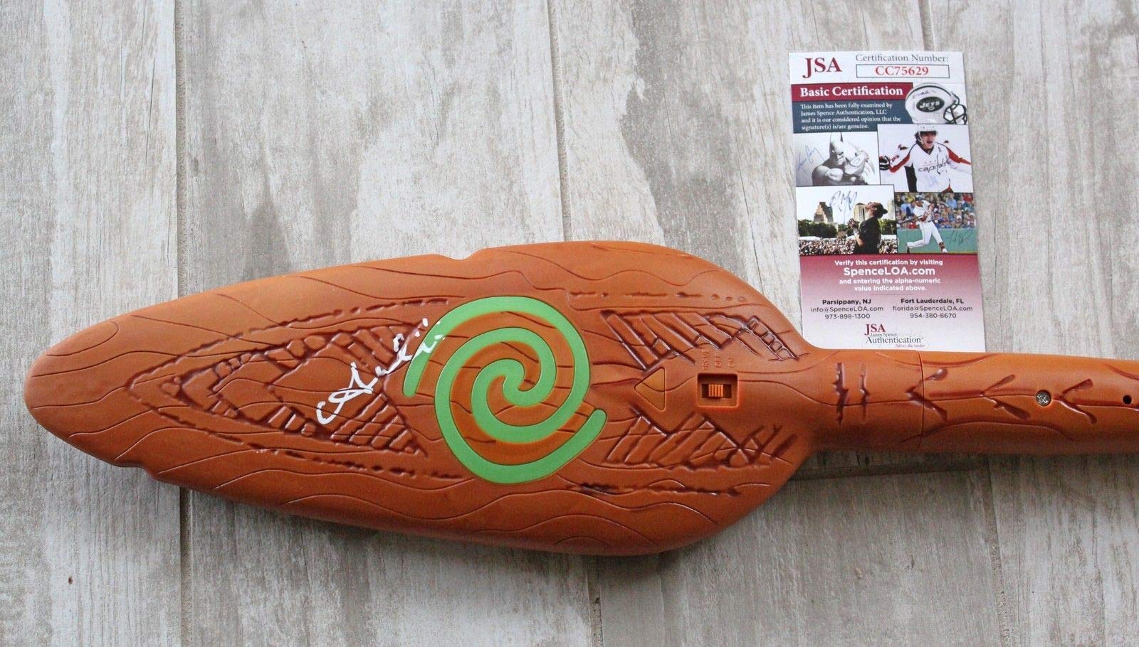 Auli'i Cravalho Signed 3FT Moana's Magical Oar w/JSA COA at