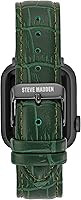 Vista 20 de Steve Madden Correa de moda de grano de cocodrilo para Apple Watch Azul