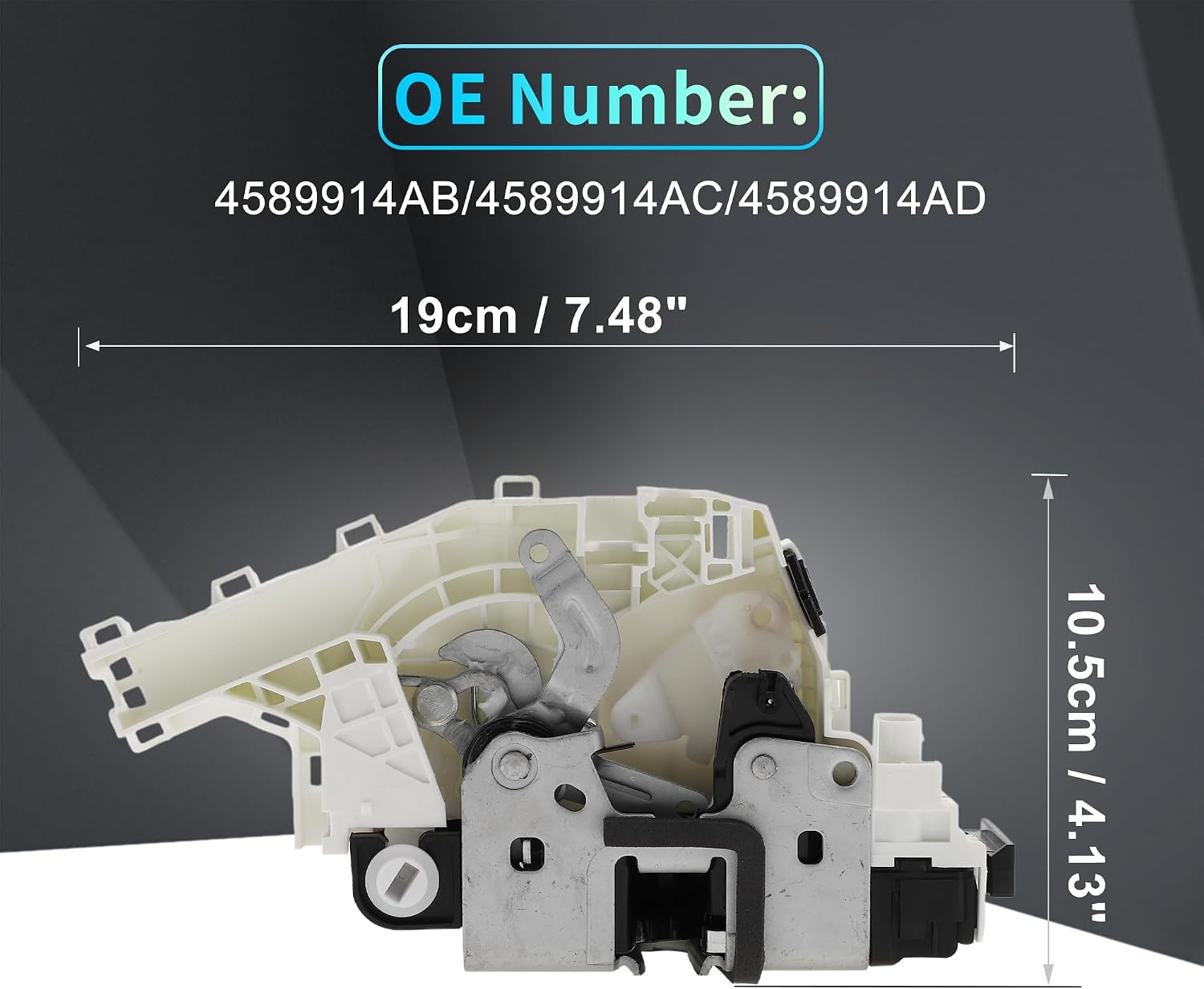 X AUTOHAUX Replacement Rear Right Passenger Side Power Door Lock Actuator Motor for Dodge Journey 2011-2019 for Jeep Cherokee 2014-2019 Door Latch Actuator Assembly No.4589914AB White