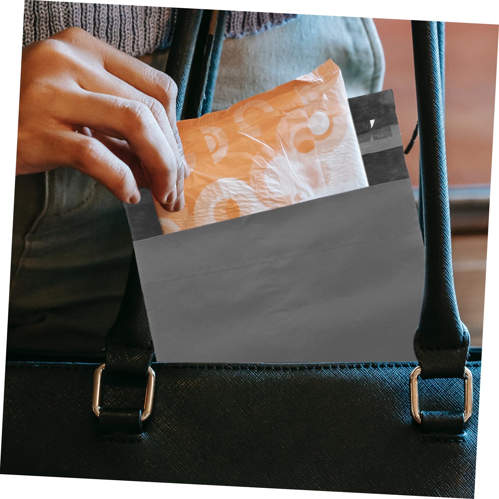 FRCOLOR 100pcs Sanitary Napkin Disposal Bag Wrapper Pouch Self Seal Sanitary Women Sanitary Bag Wrapper Self Sealing Thicken Plastic Waterproof Bag Girl