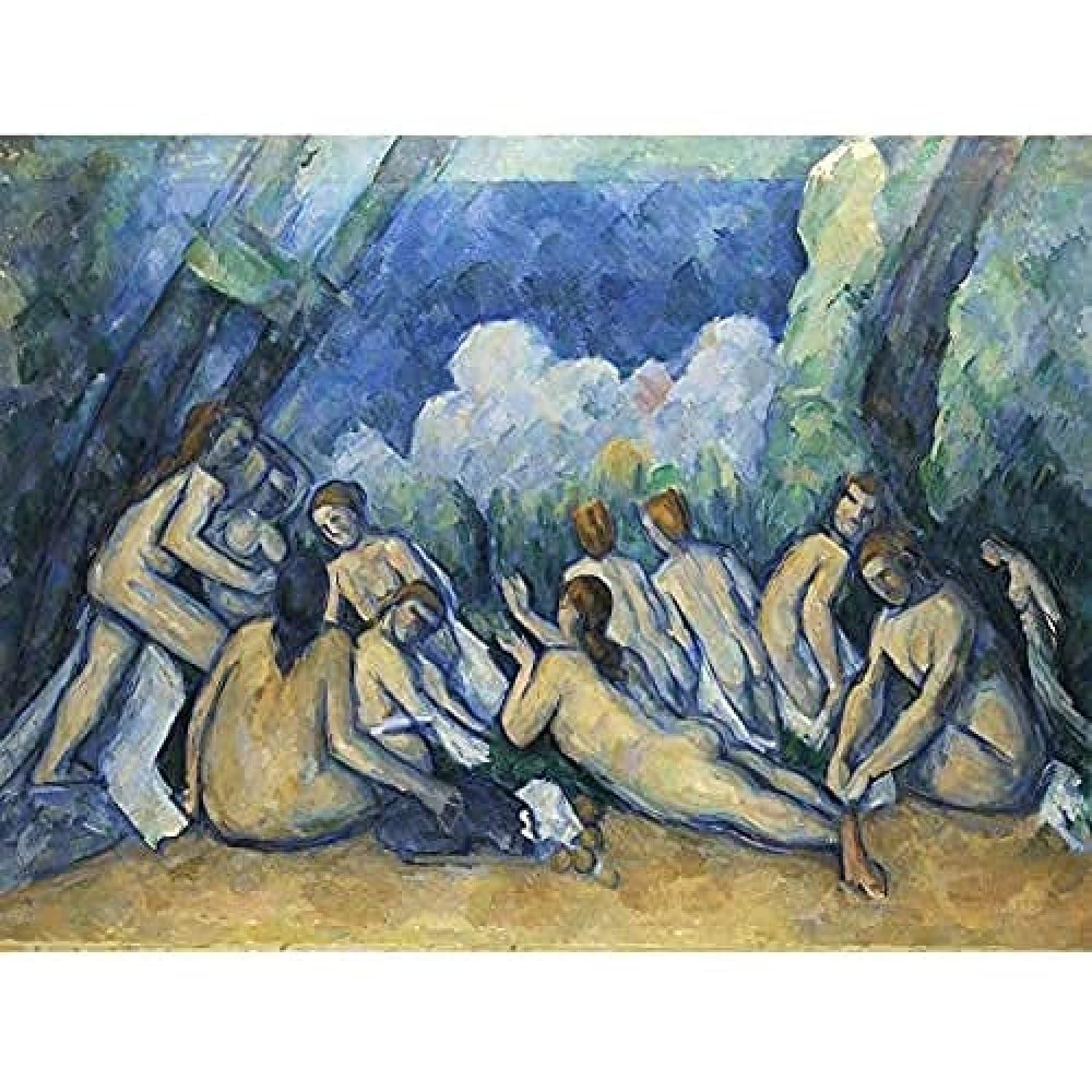 Paul Cezanne Bathers Les Grandes Baigneuses Art Print Canvas Premium Wall Decor Poster Mural
