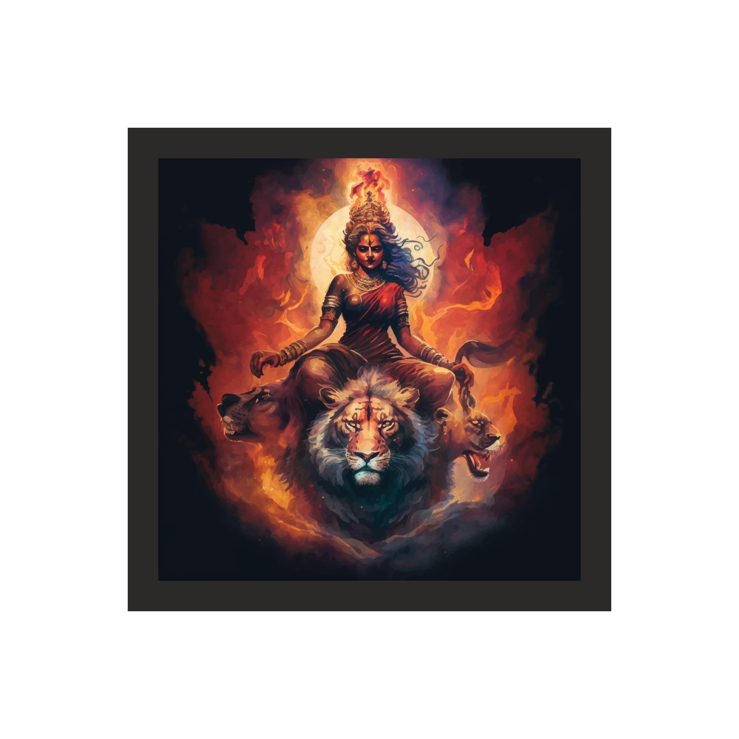 Triumphant Maa Durga Wall Art