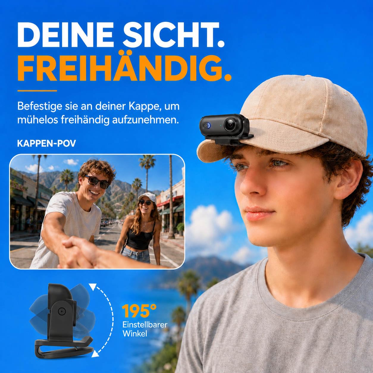 H88 4K Körperkameras mit Audio- und Videoaufnahme, wasserdichte Körperkamera 4K, magnetisch & 360° Clip, 120-min-Akku für Radfahren, Haustierwandern (4K-Pro-64G)