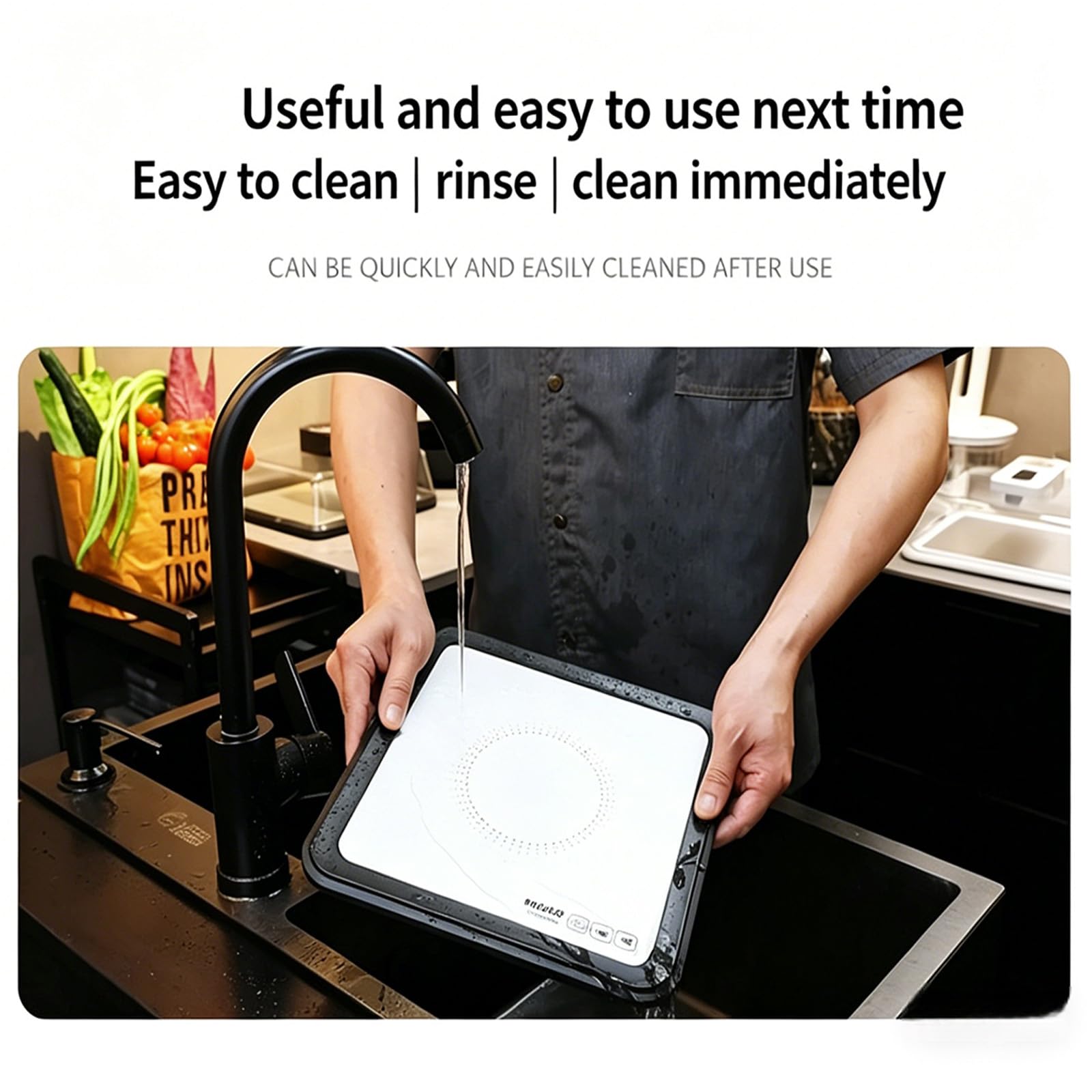 Auftaupad Küche Quick Thaw Machine Auftautablett Safe Food Defroster für schnelle und sichere Lebensmittelzubereitung