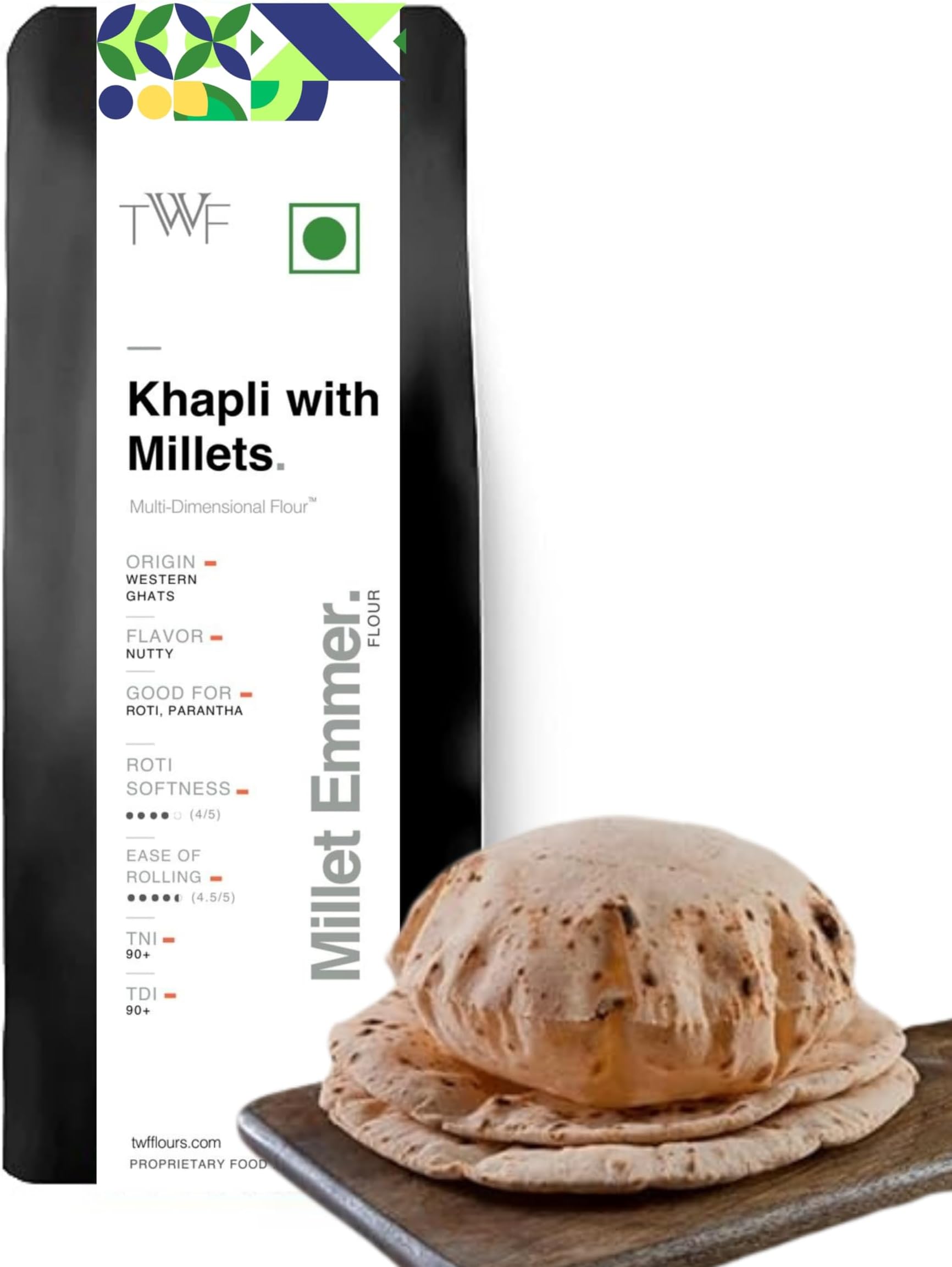 TWF Khapli with Millets Flour | With Combination of 12 Millets | 500 Gram