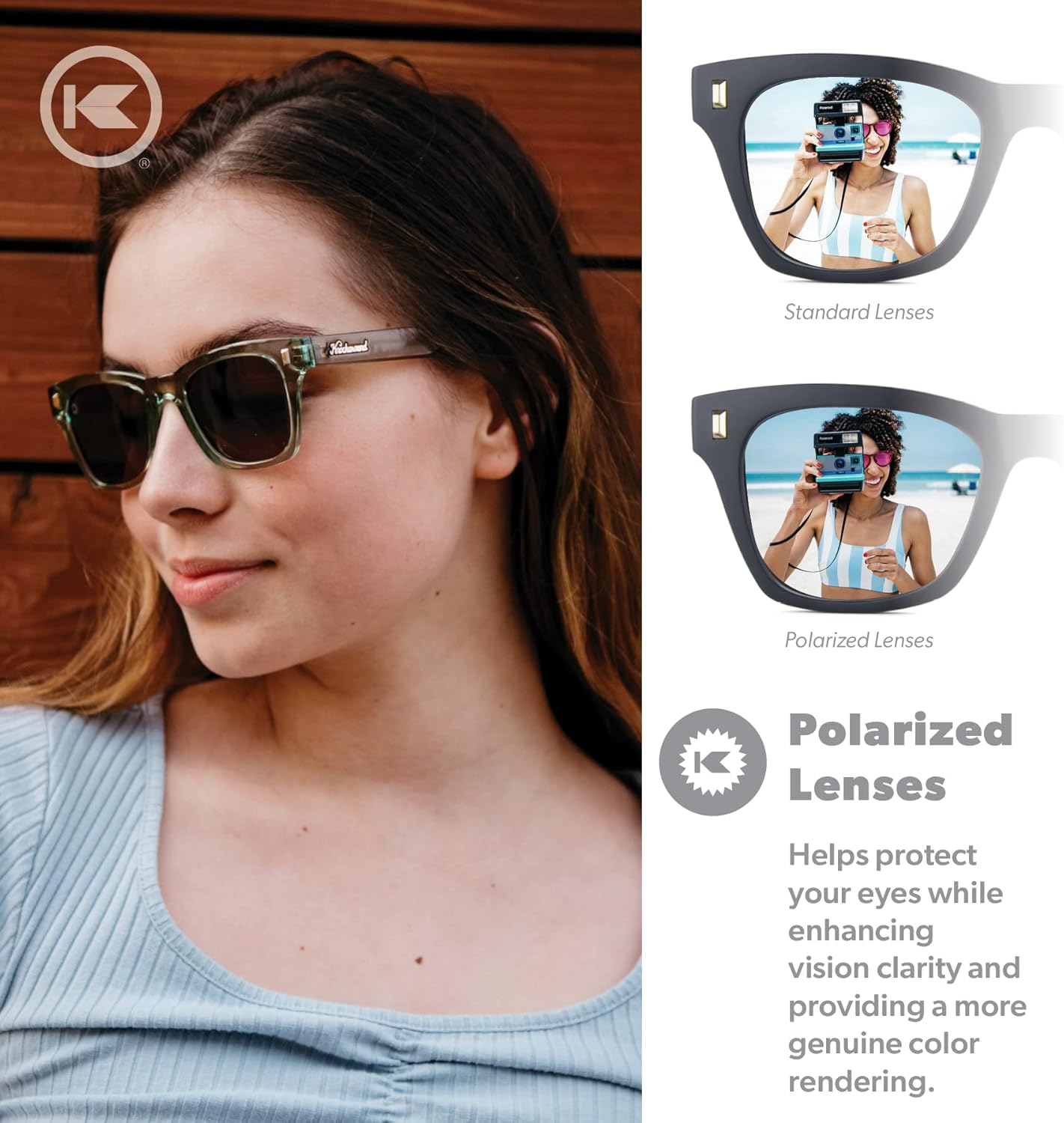 Knockaround Seventy Nines Polarized Sunglasses for Men & Women - Retro Sunglasses - UV400 Protection - Image 4