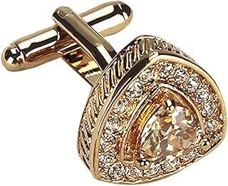 Camicia con bottoni dorati a forma di strass per uomo