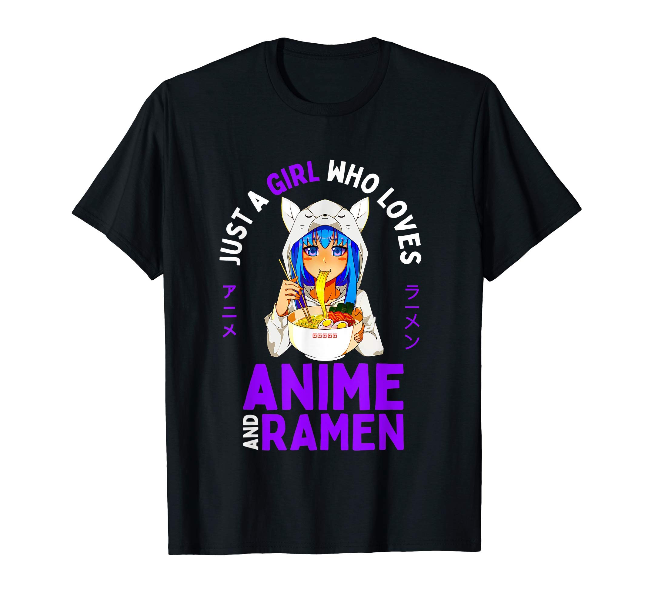 Just a Girl Who Loves Anime and Ramen Teen Girls Japan Merch T-ShirtOEKO-TEX STANDARD 100