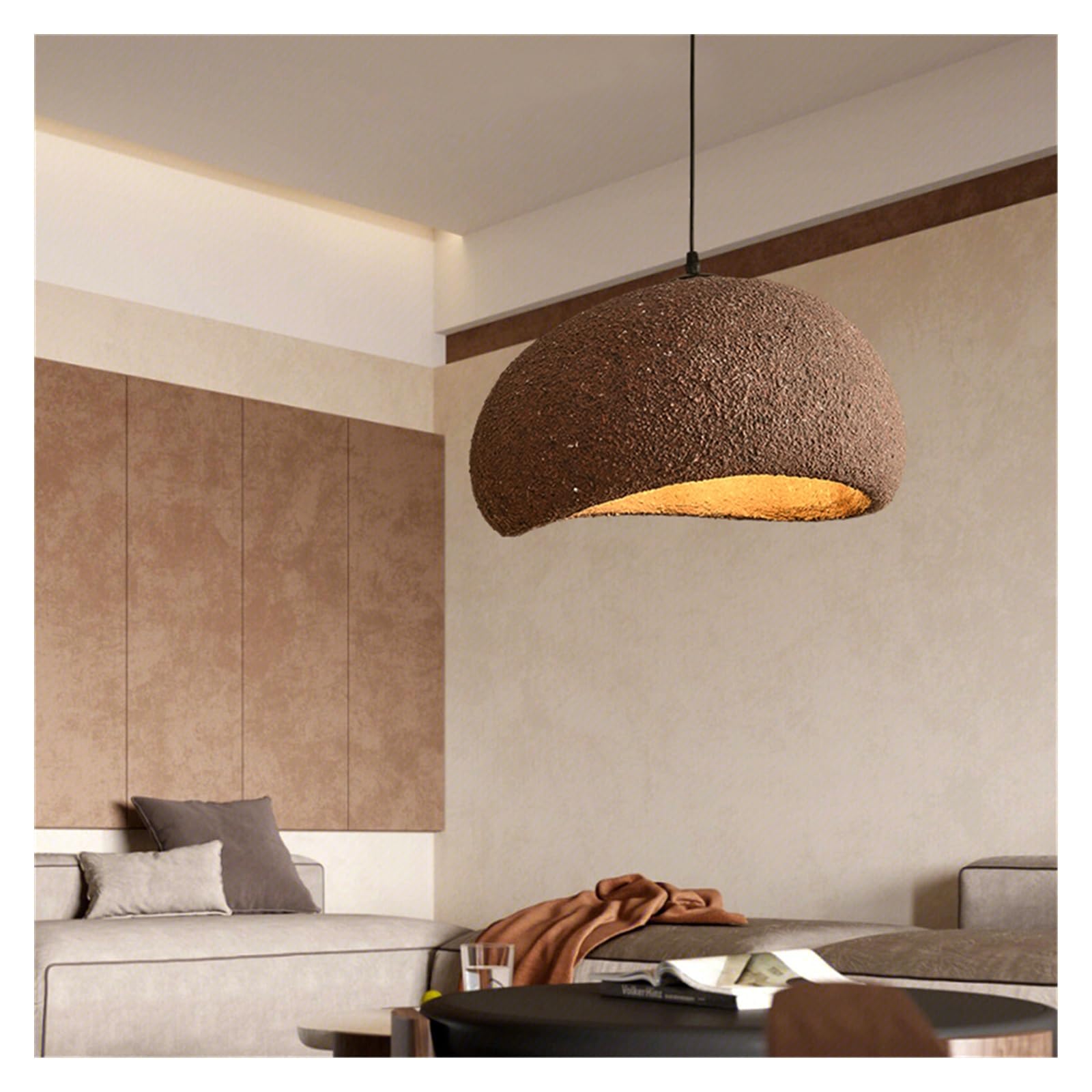 Nordycka minimalistyczna lampa wisząca w japońskim stylu, prosta i kreatywna, z oświetleniem LED w kształcie litery V, idealna do salonu, jadalni, sypialni i wystroju domu (ro
