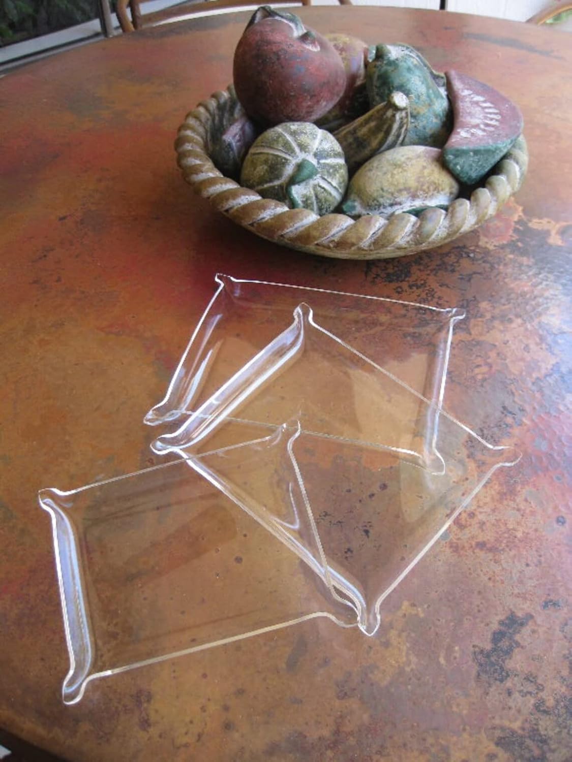 Acrylic 9x7 Serving Tray - Clear Nested Stackable (6)
