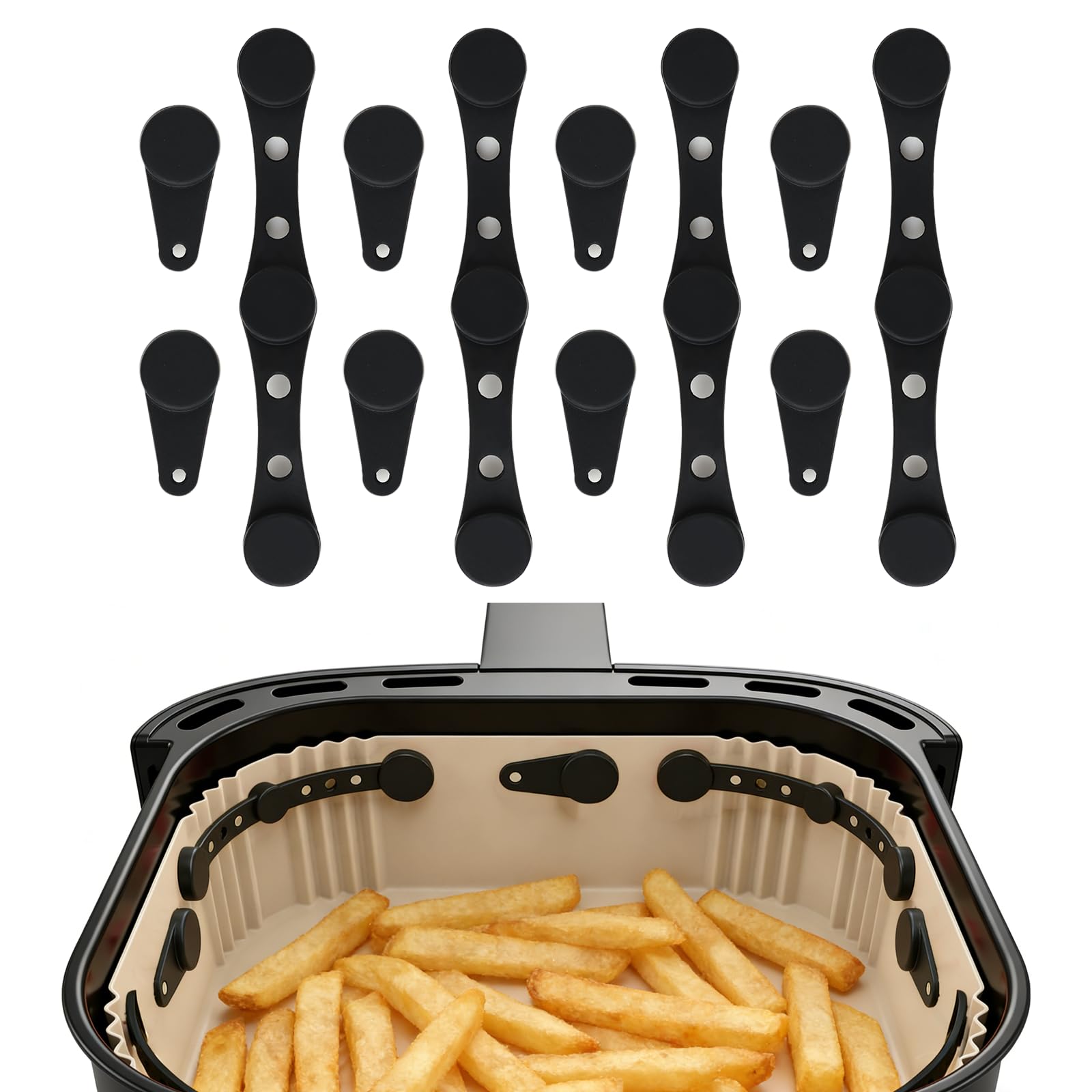 WQDD STANPET 12 Stück Airfryer Magnete für Backpapier – Magn