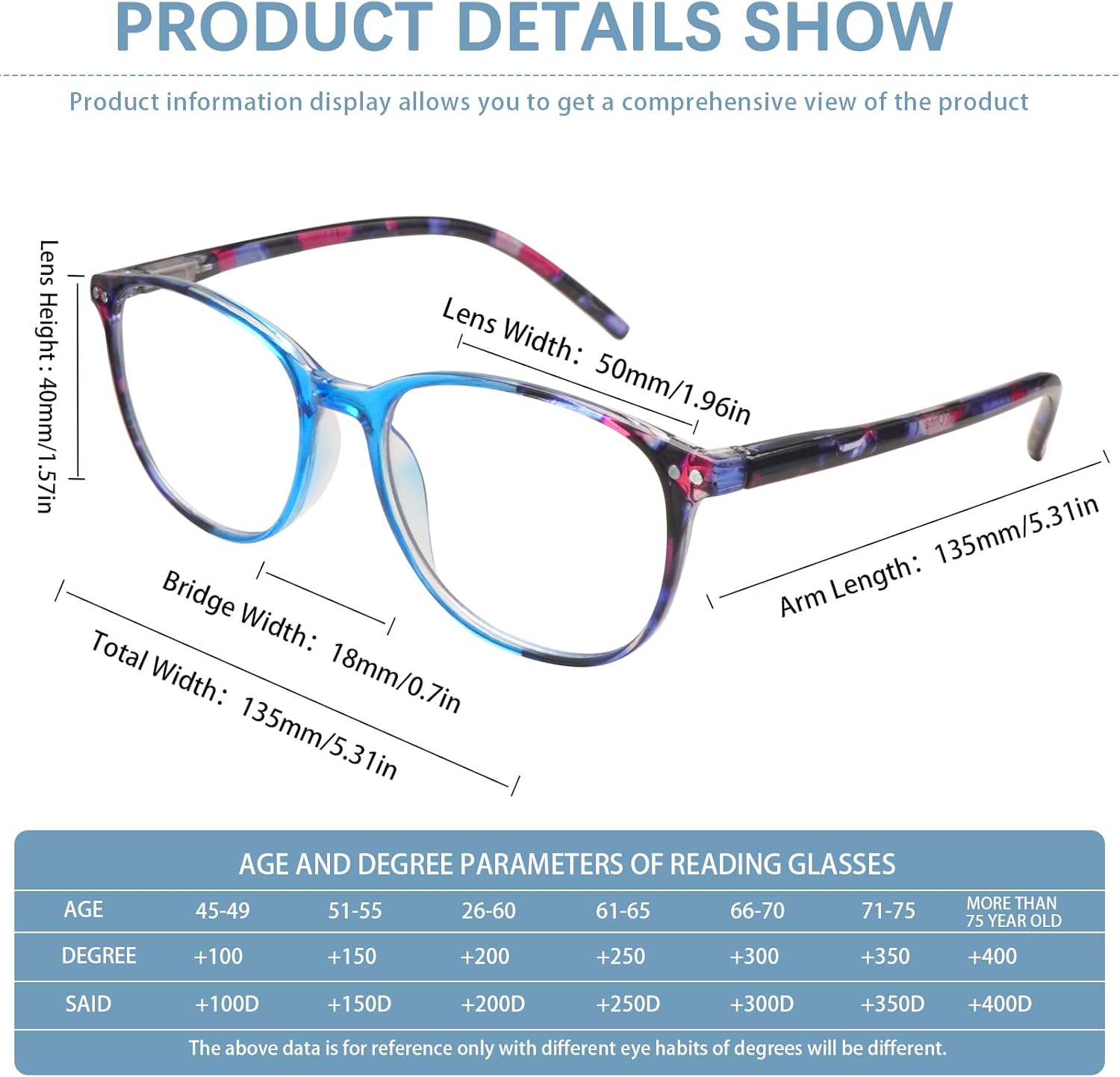4 Pack Progressive Multifocus Reading Glasses Blue Light Blocking Spring Hinges Stylish Ladies Pattern Readers - Image 2