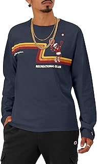 Champion
Men's Long-Sleeve T-Shirt, Classic No-Cuff Graphic T-Shirt For Men, Men's T-Shirt