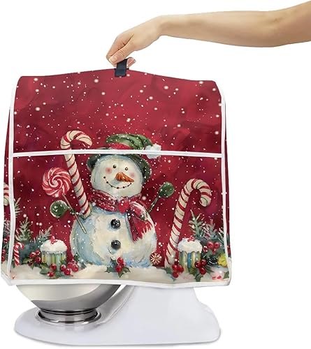 Vista 128 de Funda para batidora de Navidad para Kitchen Aid de 4.5 a 5 cuartos de galón, cubiertas antipolvo para electrodomésticos pequeños de hombre de Un