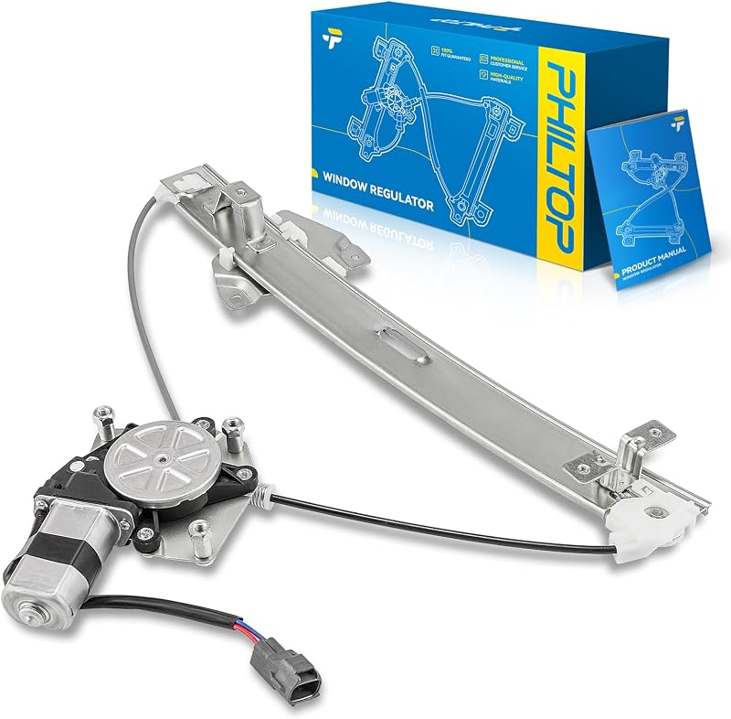 Máquina de vidro elétrica PHILTOP com motor traseiro esquerdo para Mitsubishi Galant 2004–2012 – 2 pinos