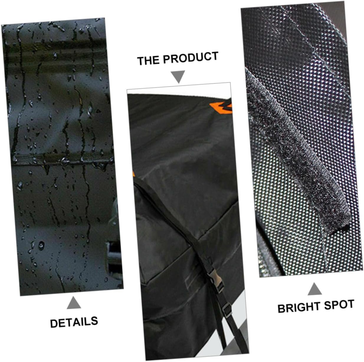 GANAZONO Car Roof Bag Oxford Cloth Capacity Vehicle Cargo Carrier Rooftop Storage Pouch Easy Installation for SUV Passenger Travel