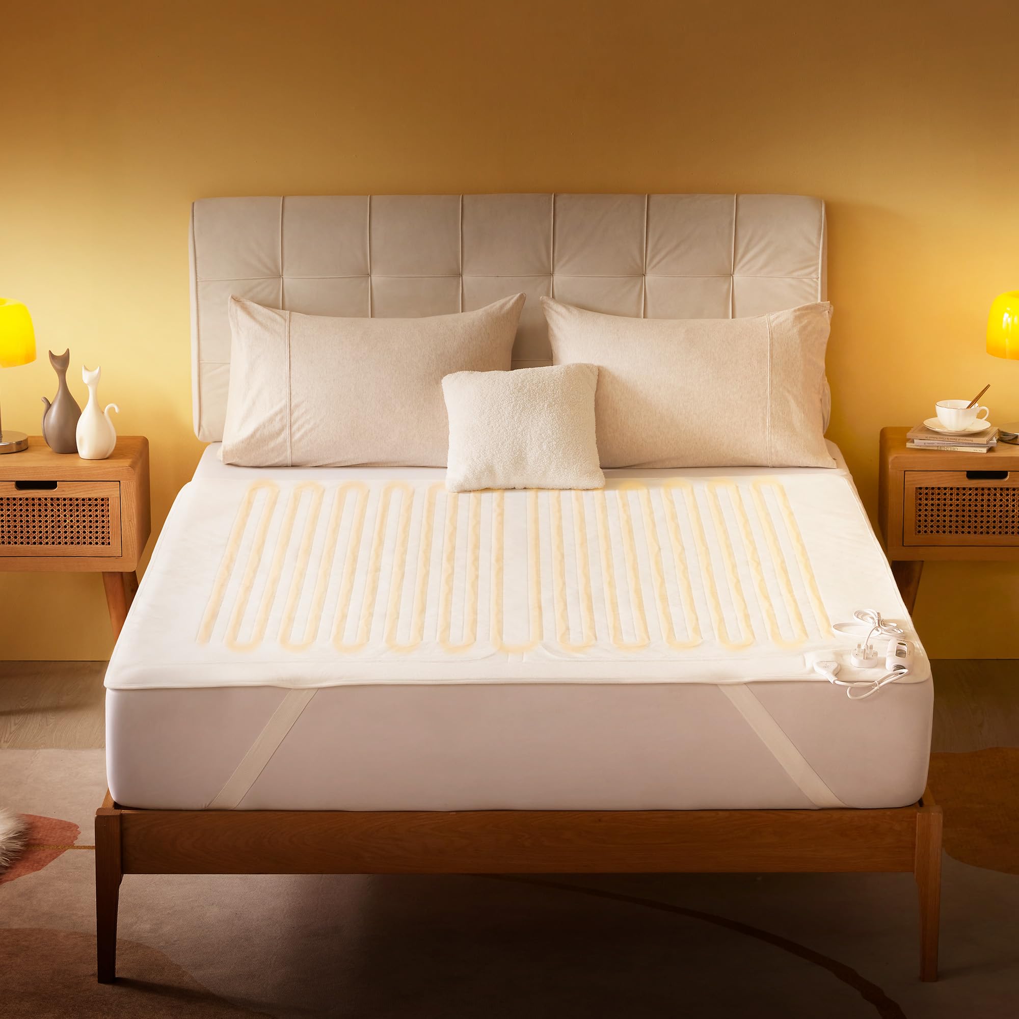 Sonive Electric Blanket Double, Heated Blanket 120cm x 135cm with 3 Different Heat Setting...