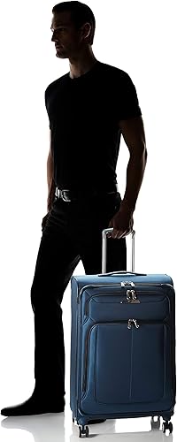 Vista 9 de Samsonite Solyte DLX Softside - Equipaje extensible con ruedas giratorias, azul (Mediterranean Blue)), 123568-0559
