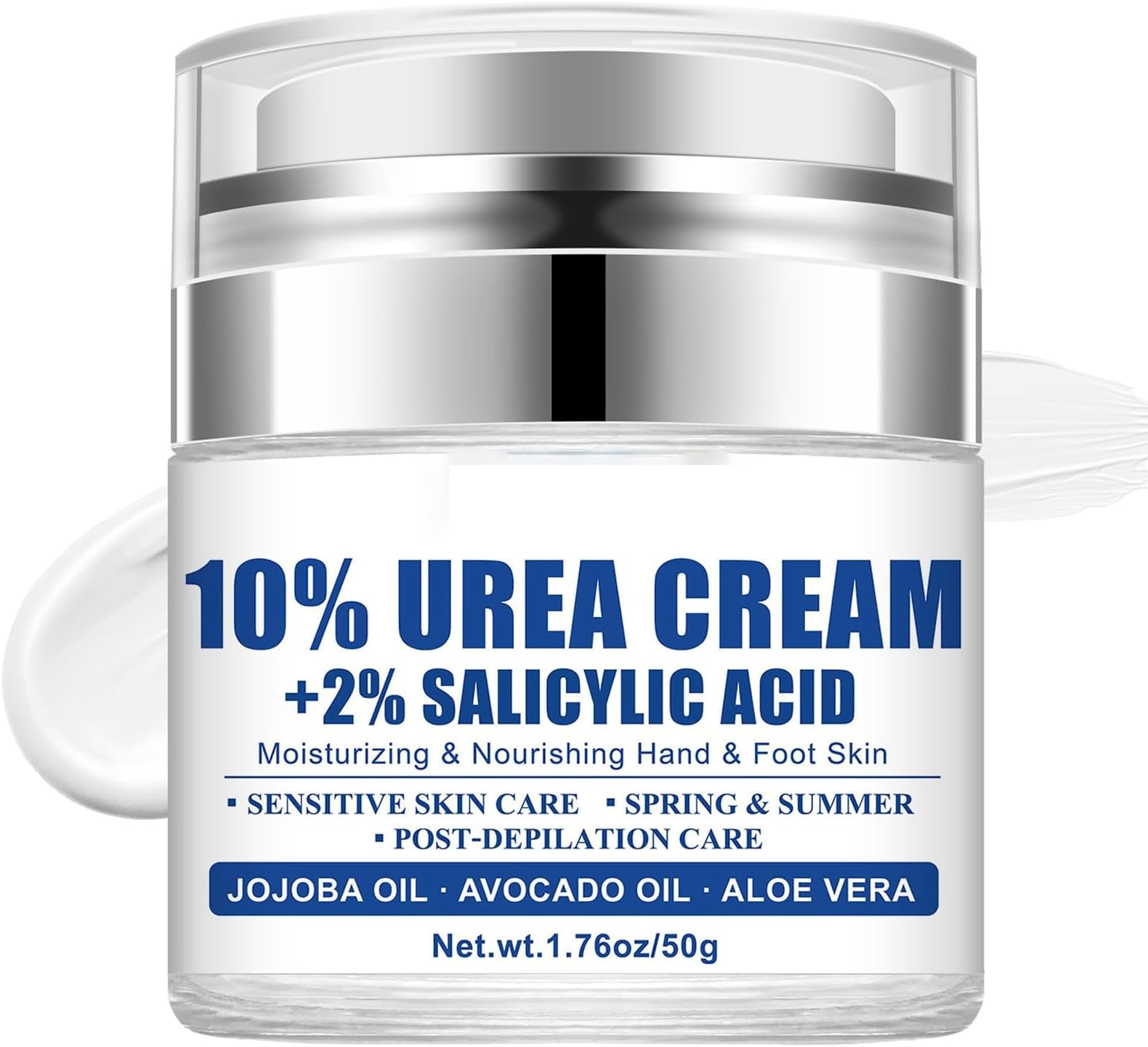 NALACAL Urea Cream For Feet, 10% Urea + 2% Salicylic Acid Feet Cream For Dry Cracked Feet, Urea Foot Cream Instantly Moisturize And Nourish, Exfoliate And Remove Calluses