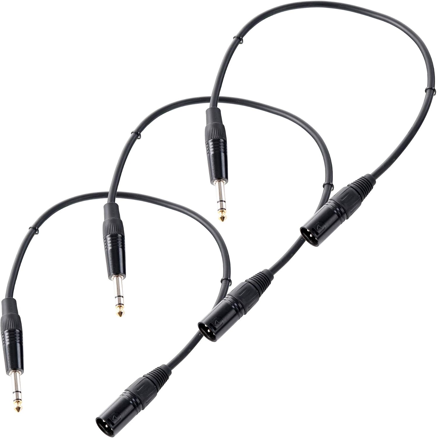 Pronomic Stage JXM-0.5 Stereo Jack / XLR 0.5 m Set of 3