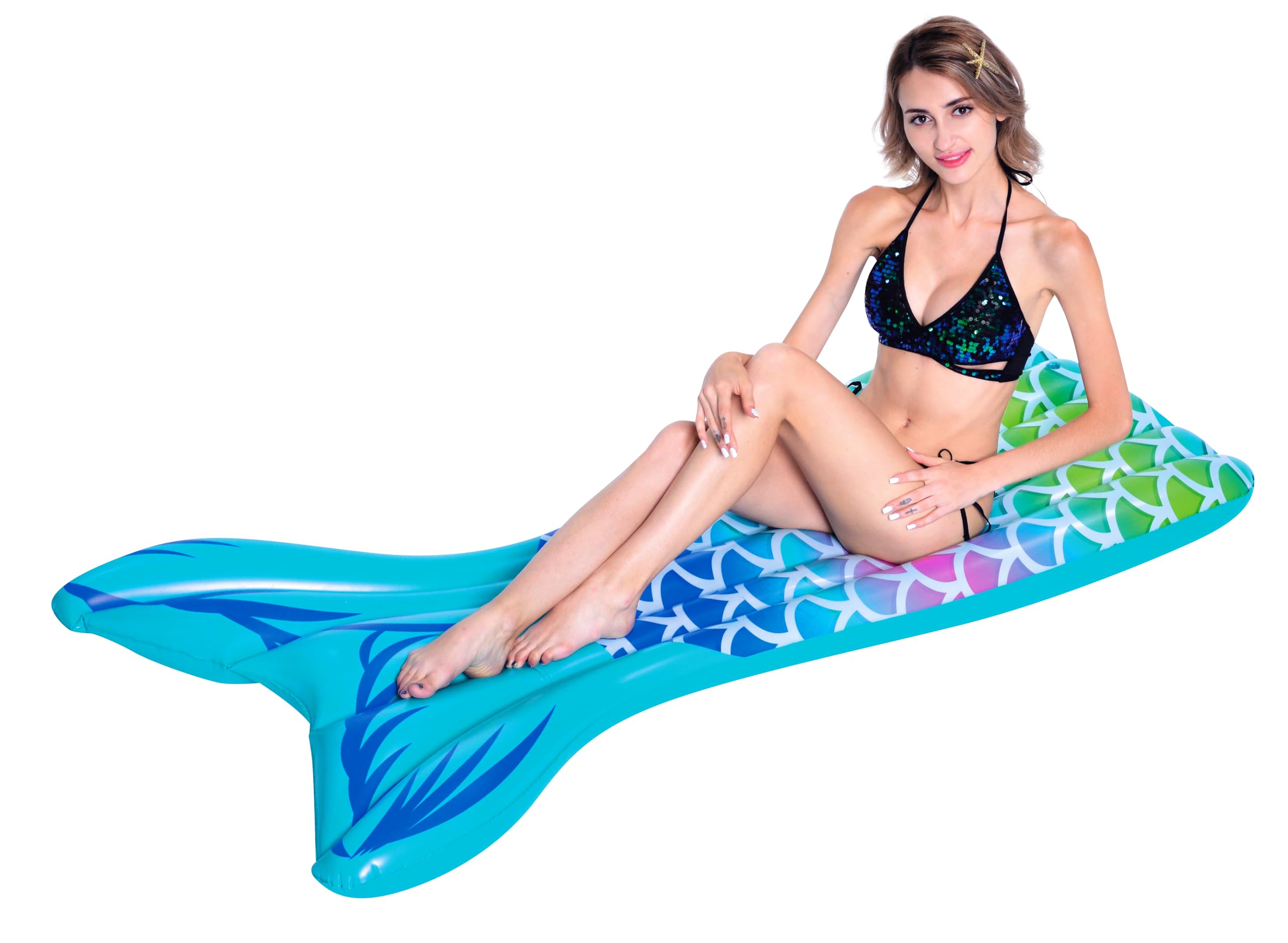 Hinchable Gigante Cola de Sirena (10184) para Playa y Piscina. + 14 años