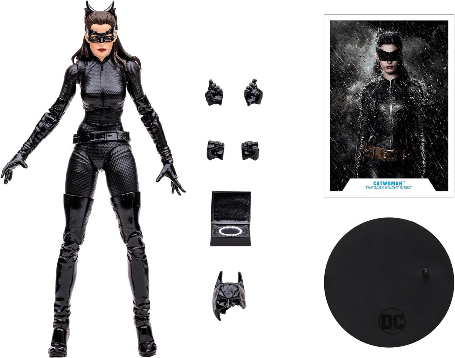 McFarlane DC Multiverse Catwoman (The Dark Knight Rises) 7in Platinum Edition Action Figure Toys, Black, 7 inches - Image 2