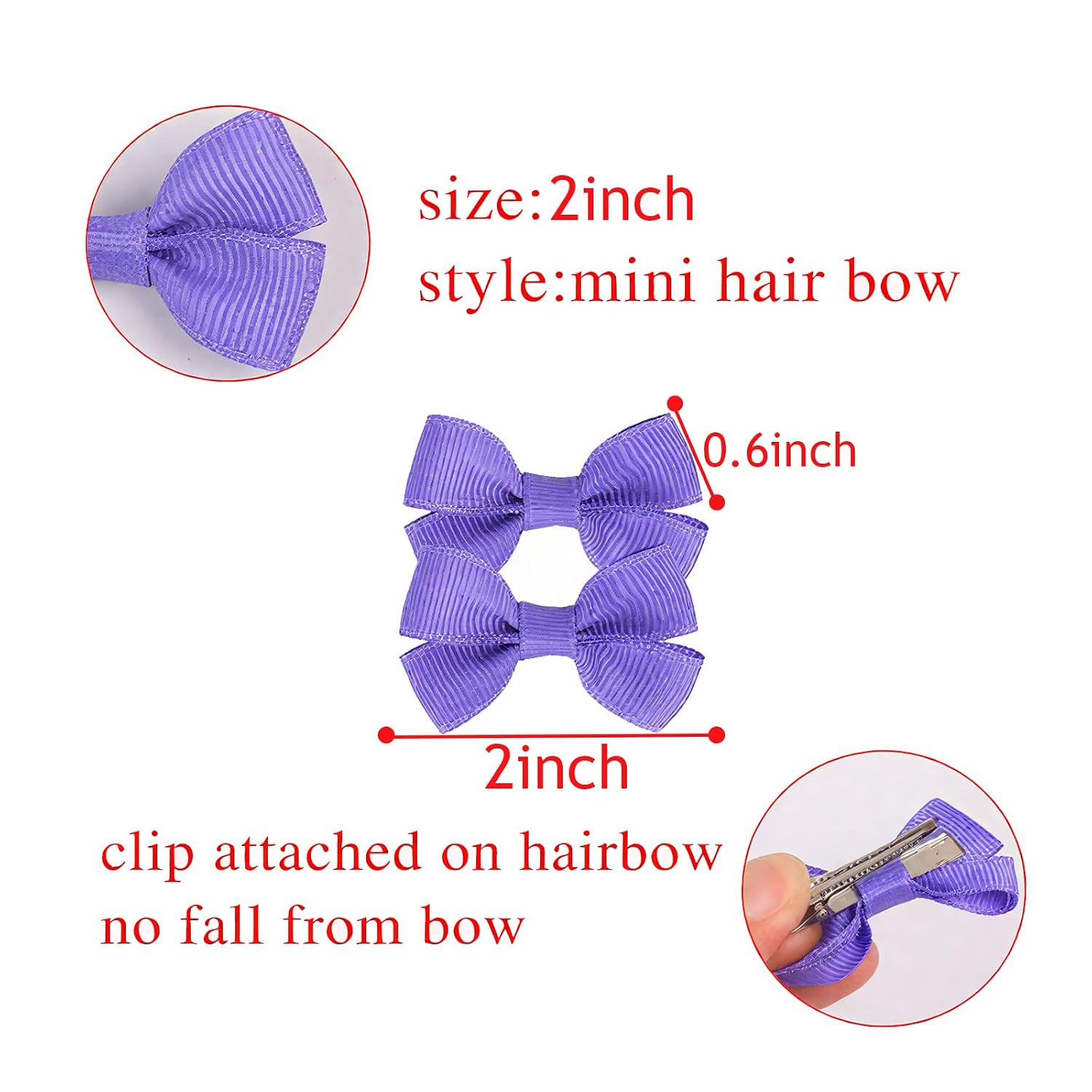 70Piece 2inch Hair Bows for Baby Girls,35colors in Pairs Grosgrain Boutique Solid Ribbon Mini Bows Alligator Clips for Newborn Girls Infants Toddlers