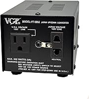 Vista 2 de Transformador VCT VT 2000J de voltaje japonés 100 V a 110 V o viceversa
