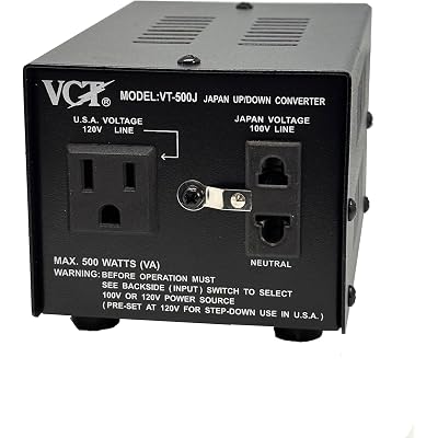 VCT VT-500J - Japanese Step Up/Down Voltage Transformer Converts Japan 100 Volts To 110V OR Vice Versa - 500 Watt