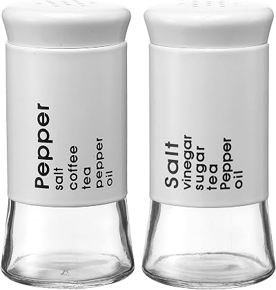 2 Pack Salt and Pepper Shakers, 4.6 oz Salt Shaker Spice Dispenser, Stainless Steel with Glass Bottoms, Refillable Design, Ideal for Kitchen, Dining Table, Camping, and BBQs