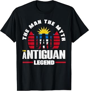 Antigua And Barbuda Flag Antiguan Fathers Day T-Shirt