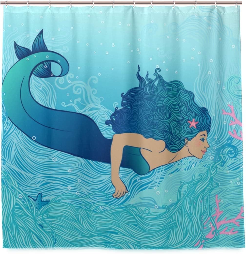 Amazon Fakainu シャワーカーテン ベクトルイラスト下のかわいい人魚の女の子 防水 浴室 お風呂 バスカーテン 洗面所 間仕切り 目隠し用 Hdデジタル印刷 取付簡単 1 180cm シャワーカーテン ホーム キッチン オンライン通販 Amazon Fakainu シャワーカーテン ベクトルイラスト下のかわいい人魚の女の子 防水 浴室 お風呂 バスカーテン 洗面所 間仕切り 目隠し用 Hdデジタル印刷 取付簡単 1 180cm シャワーカーテン ホーム キッチン オンライン通販