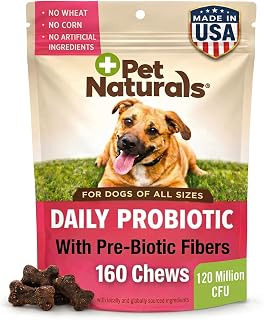 Pet Naturals Daily Probiotic Soft Chews for Dogs, Duck, 160 Count | 1 billion CFU per chew, digestive and immune support