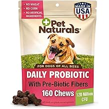 Pet Naturals Daily Probiotic Soft Chews for Dogs, Digestive and Immune Support Supplement, 1 Billion CFU Per Chew, Duck, 160 Count