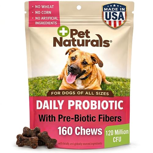 Pet Naturals Probiótico Diario para Perros, Sabor a Pato, 160 masticables