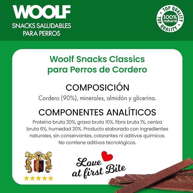 Foto 6 de 8 de Woolf Snacks, filetes tiernos de Cordero para Perro 100g. Premios