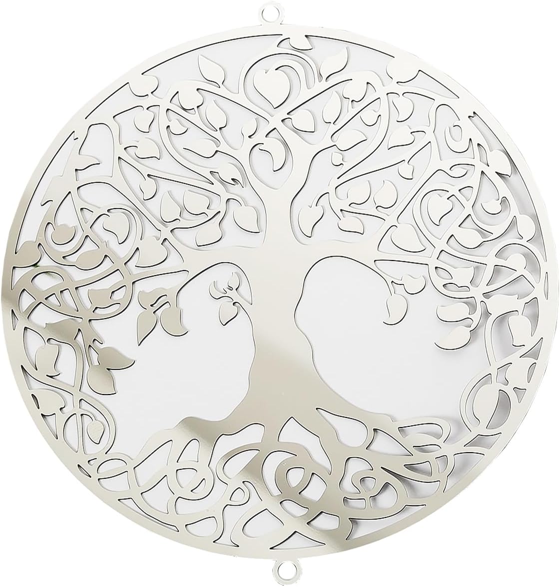 10pcs Suncatcher Parts Large Silver Metal Life Tree Window Pendant DIY Part Ornament Parts Home Decor