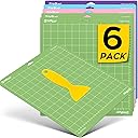 HTVRONT Cutting Mat, 6 Pcs Cutting Mat 12x12(Standard, Light, Strong, FabricGrip) Compatible with Cricut Maker 3/Maker 4/Maker/Explore 3/4/Air 2/One, Variety Adhesive Sticky Cutting Mats Accessories