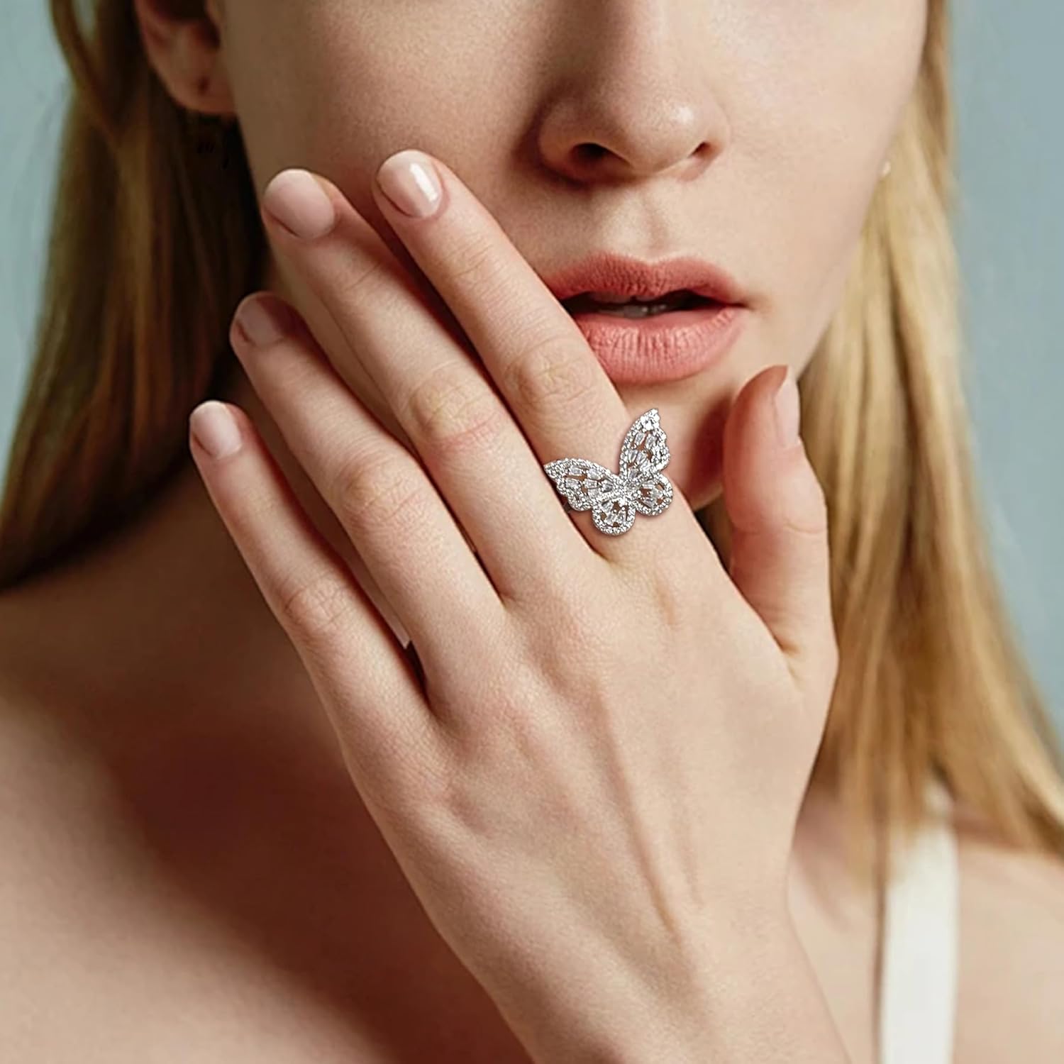 STARCHENIE Butterfly Ring for Women 925 Sterling Silver Birthstone Rings Size 5-10 - Image 3