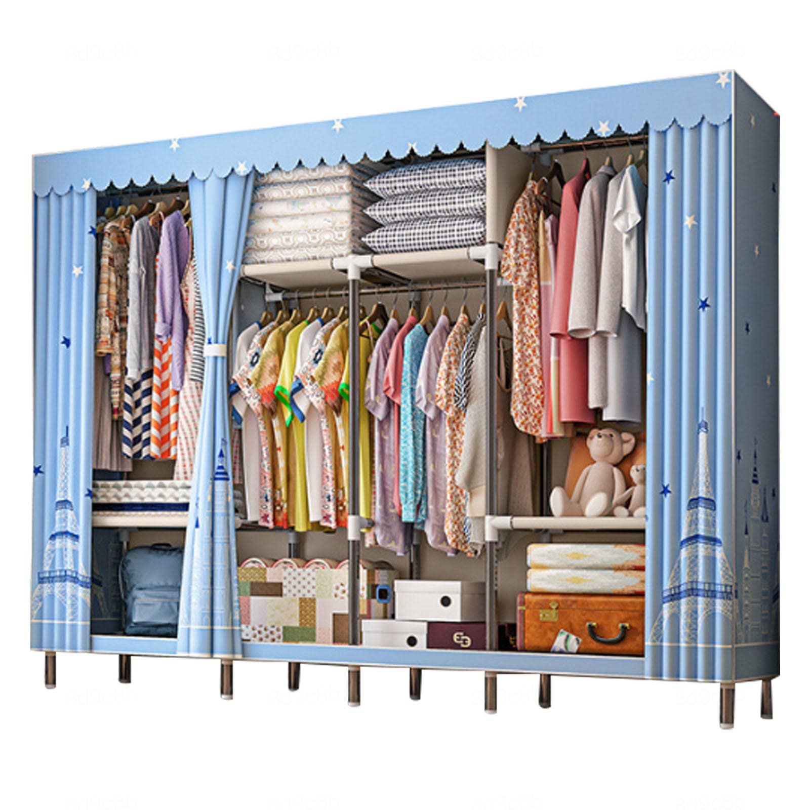 Armoire en toile pour dressing de chambre : rangez facilement tous vos vêtements