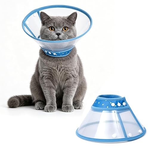 Galenecx Collarín Ajustable para Gato, Suave Recuperación Gato