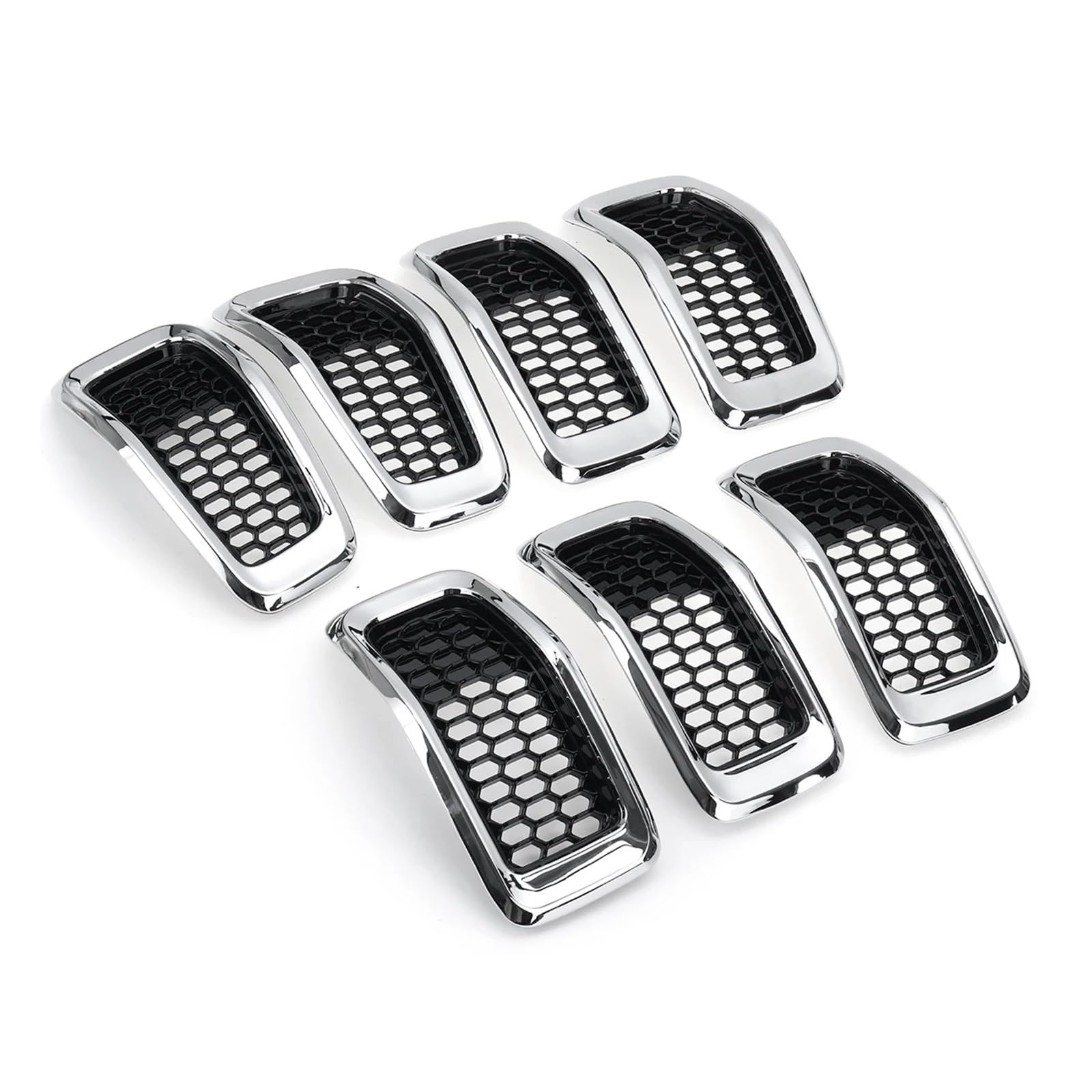 Rejilla frontal para Jeep Cherokee 2014-2018 que renueva tus insertos desgastados 4