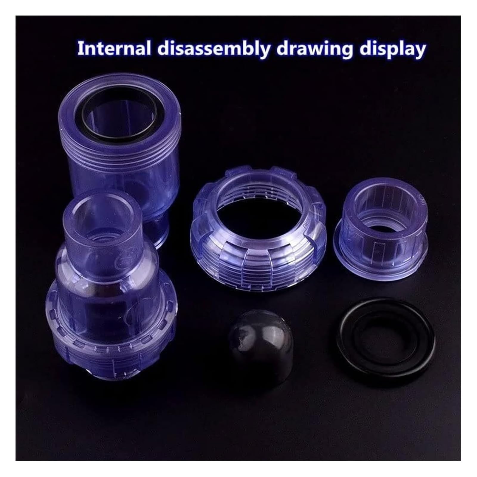 Zawory z PVC, Nawadnianie ogrodu rura akwariowa adapter do podlewania złącze rurowe 20~63mm(Inner Diameter 50mm)