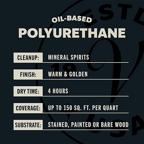 Miniatura 5 de Varathane - Poliuretano Ultimate a base de aceite, un cuarto de galón, acabado semi-brillante