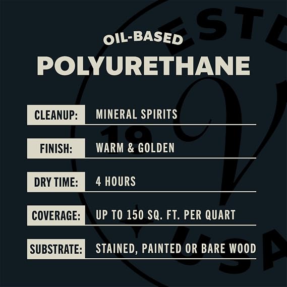 Varathane Oil-Based Ultimate Polyurethane, Quart, Semi-Gloss Finish