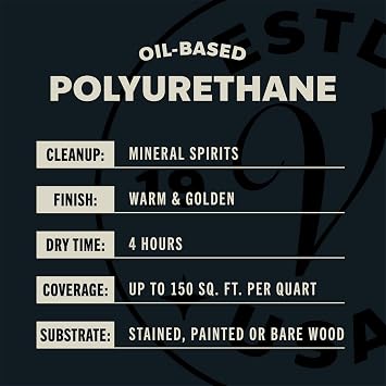 Varathane Oil-Based Ultimate Polyurethane, Quart, Semi-Gloss Finish