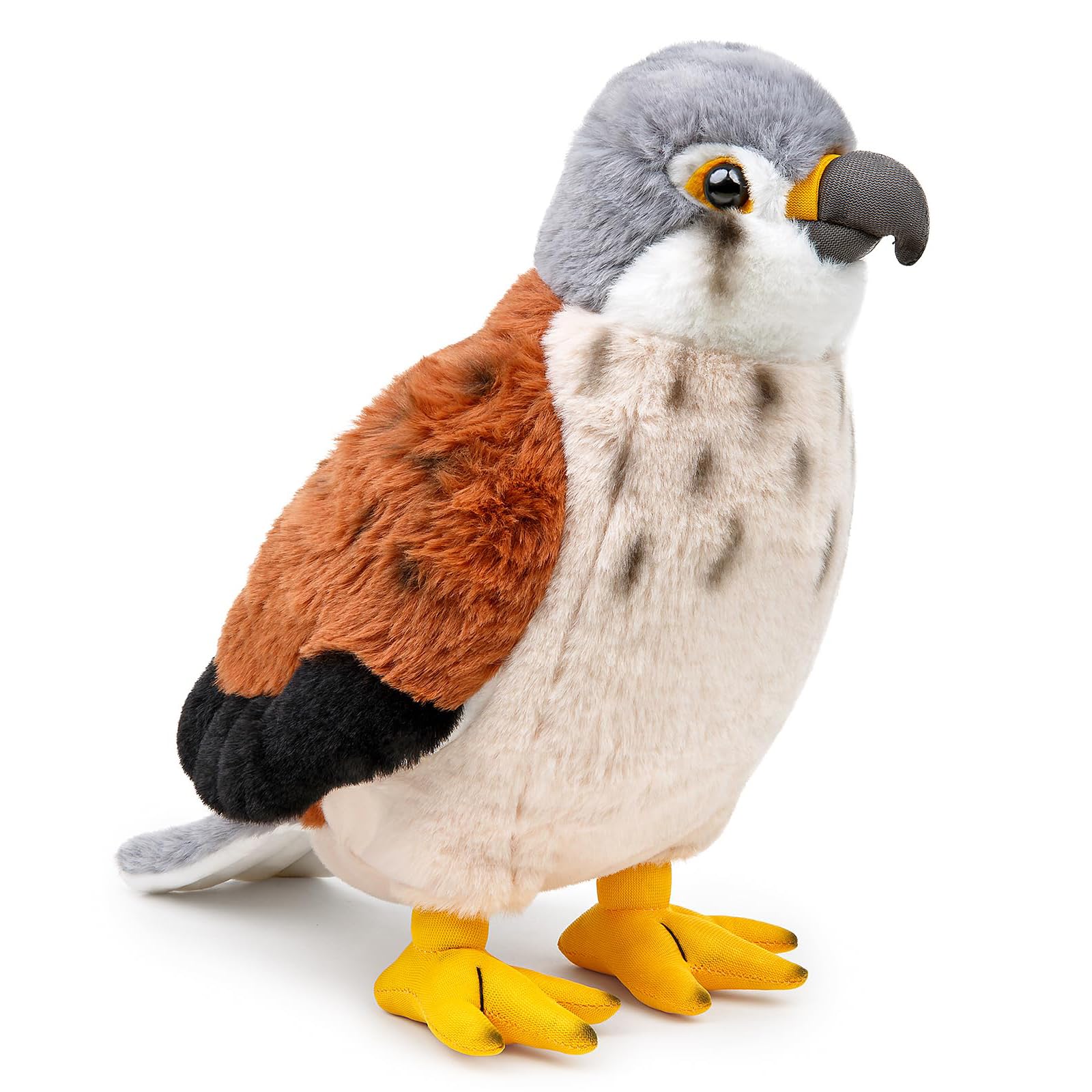 Tiny Heart Fun Red Falcon Plush Toy, Realistic and Soft Falcon Doll Plush Toy, Bird Stuffed Animal Collection Suitable for Home Decor, Red 10in