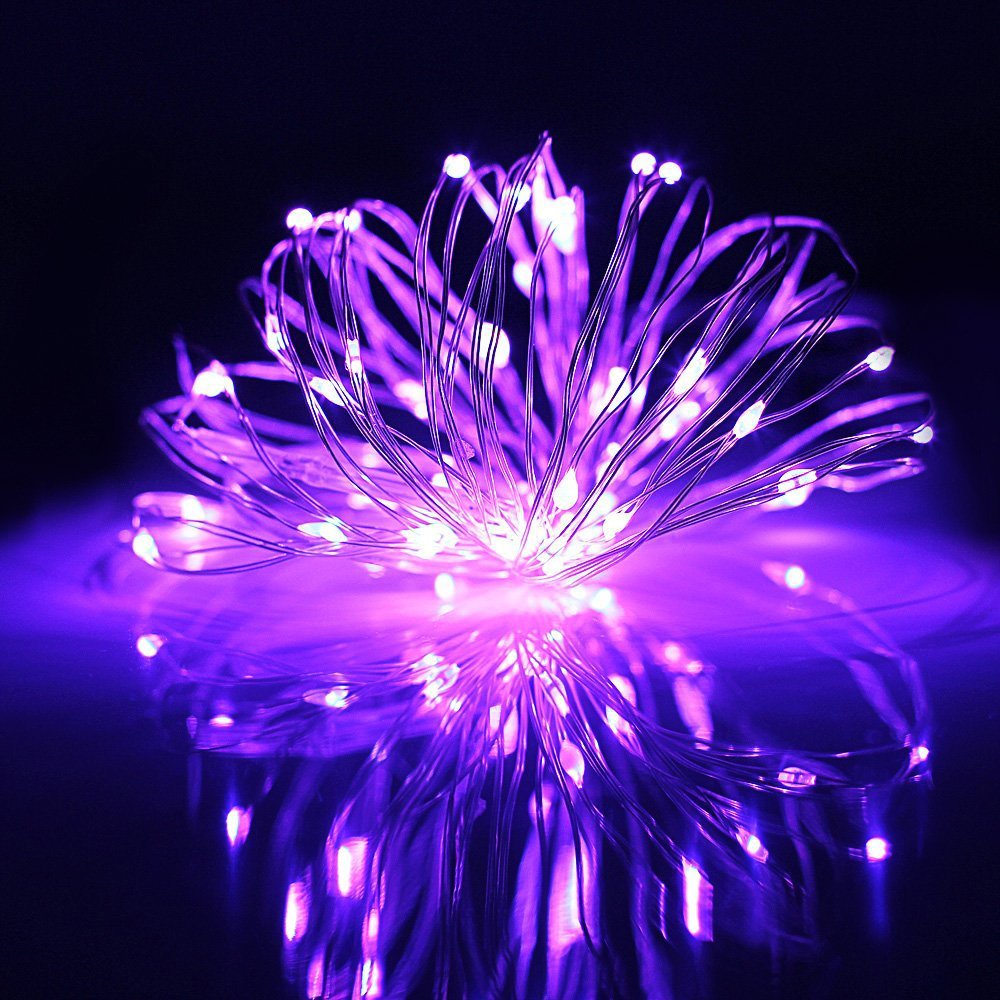 ER CHEN 165ft Led String Lights,500 Led Starry Lights on 50M Copper Wire String Lights + Power Adapter + Remote Control(Warm White) — view 3