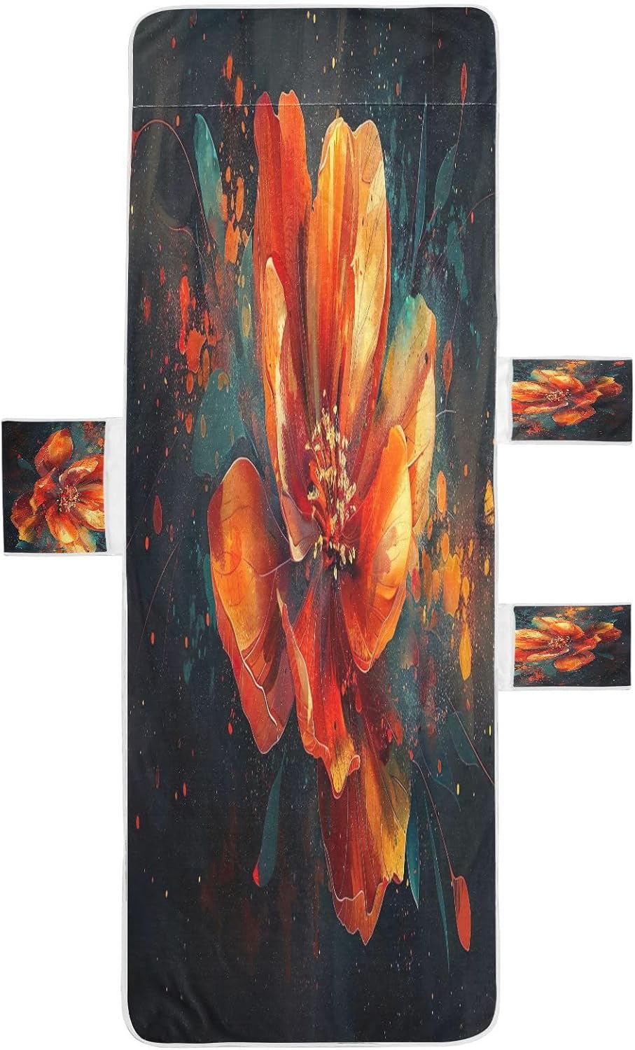 FRMG Rose Flower Patio Chaise Lounge Covers Beach Chair Cover Beach Chair towel lounge chair towel cover A0900284a