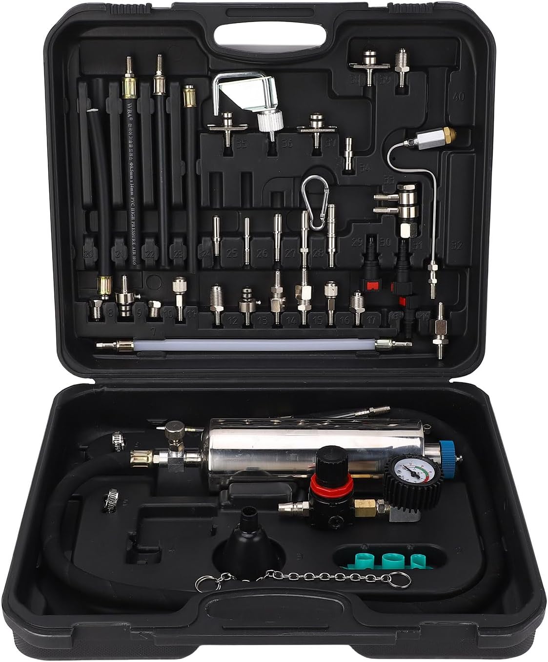 Automotive Injector Cleaner Tools, Car Fuel System Cleaner Kit - Complete Tool Set for Automotive Injection Nozzle Throttle, Disposable Wipes